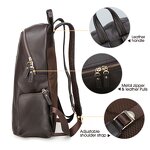 Leather Laptop Backpack Supplier - New Fashion Large Custom Travel School Bag