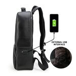Leather Laptop Backpack Manufacturer - 100% Pure Cow Hide Black Vintage Men's Sport