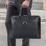 Leather Briefcase Supplier - Full Grain Cow Hide 15.6 Inches Case Messenger