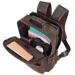 Leather Backpack Manufacturer - Custom LOGO Vintage Pure Cowhide Laptop Computer