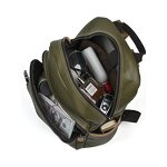 Leather Laptop Backpack Supplier - New Arrival Green and Black Full Grain Business