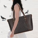 Leather Handbag Supplier - Full Logo Custom ODM OEM Gift Christmas Retro Crazy