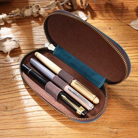 Leather Pencil Case Supplier - Original Factory Wholesale Price Full Grain Custom