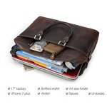 Leather Briefcase Bag Supplier - Materials Customization Vintage Crazy Horse Retro