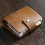 Leather Notebook Cover Manufacturer - Small Design Genuine Notepad Memo Cover