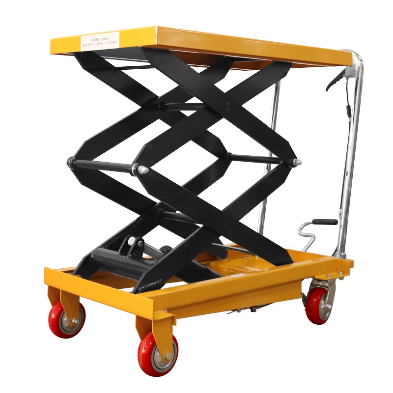 Large Lift Table Manufacturer - OEM/ODM 150-1000kg Hydraulic Manual Lift Table Cart