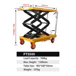 Scissor Table Lift Factory - OEM/ODM 500kg Auto Repair Mold Replace Use