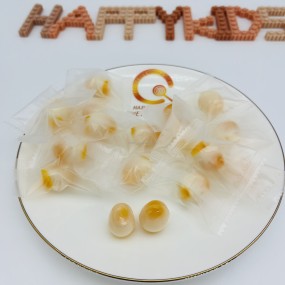 软糖供应商-代工批发剥皮鸡蛋形状糖果