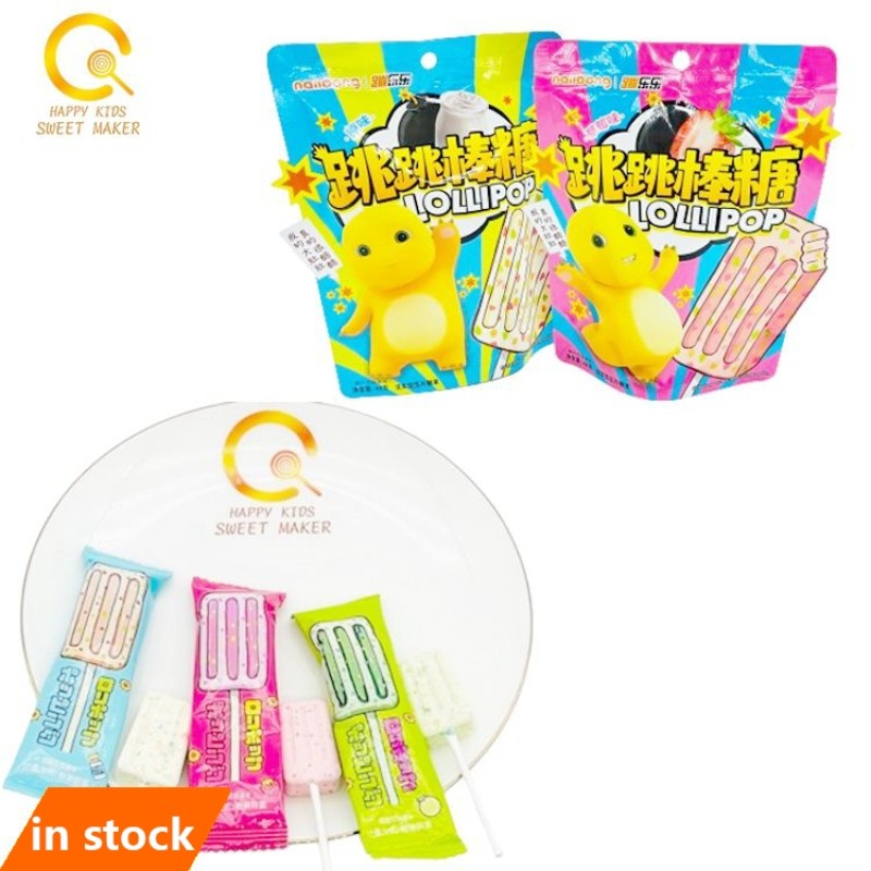 Lollipop Candy Supplier - Bulk Ice Cream Jump with Popping Candy
