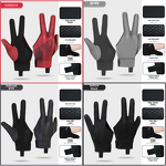 Snooker Gloves Factory - OEM/ODM Wholesale Cheap Price Open 3 Finger for Left Right