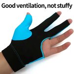 Billiard Cue Gloves Factory - OEM/ODM Whosale Summer Non-Slip 3 Finger Black Red Blue