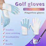 PU Golf Gloves Manufacturer - OEM/ODM Men Left/Right Hand Soft Breathable Anti-Slip Silicone