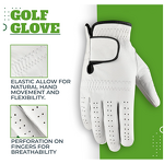 Leather Golf Gloves Factory - OEM/ODM Wholesale Custom Cabretta Leather Breathable Anti Slip