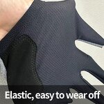 Billiard Gloves Factory - OEM/ODM Gray Soft Breathable 3 Finger Non-Slip for Man Woman