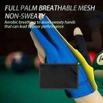 Billiards Gloves Manufacturer - OEM/ODM Wholesale Custom Logo Non-Slip 3 Fingers