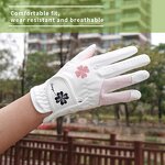 Suede Golf Gloves Manufacturer - OEM/ODM Pink Soft Breathable Comfortable Custom Logo Anti