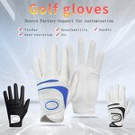 White Golf Gloves Manufacturer - OEM/ODM Wholesale Custom Logo Cabretta Comfortable Breathable