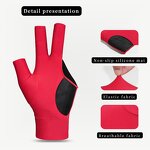 Billiard Gloves Factory - OEM/ODM Customized Breathable Non-Slip 3 Finger for Man Women