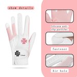 Suede Golf Gloves Manufacturer - OEM/ODM Pink Soft Breathable Comfortable Custom Logo Anti