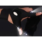 Fingerless Flashlight Gloves Factory - OEM/ODM Tool Fishing Magic Strap Survival Camping