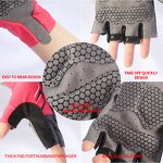 LED Cycling Gloves Factory - OEM/ODM Breathable Blue Pink Signal Light Fingerless Lycra