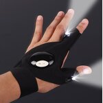 Fingerless Flashlight Gloves Factory - OEM/ODM Tool Fishing Magic Strap Survival Camping