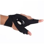 Fingerless Flashlight Gloves Factory - OEM/ODM Tool Fishing Magic Strap Survival Camping