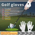 Cabretta Golf Gloves Factory - OEM/ODM Custom Unisex Sheep Skin Anti-slip Soft Comfortable
