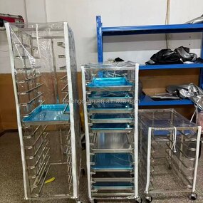 Bread Rack Cover Factory - Waterproof Metal Rectangle Fabric Dust Protector