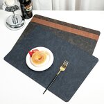 PU Leather Placemats Factory - Luxury Eco-Friendly Faux Wipeable for Restaurants