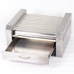 Sausage Baking Machine Supplier - Commercial Electric Hot Dog Roller with Bun Warmer