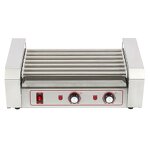 Sausage Baking Machine Supplier - Commercial Electric Hot Dog Roller with Bun Warmer