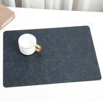 Waterproof Placemat Supplier - Nordic Western Double Leather Heat Resistant Desk