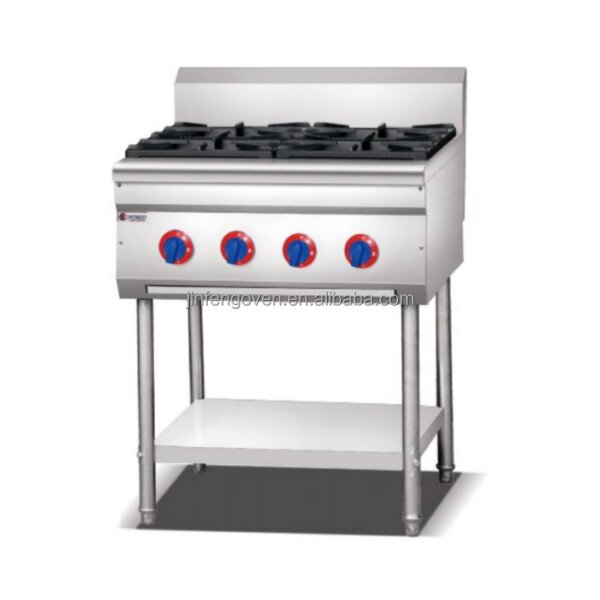 Table Top Gas Stove Supplier - Stainless Steel 2-8 Burners Cooking Range for Commercial