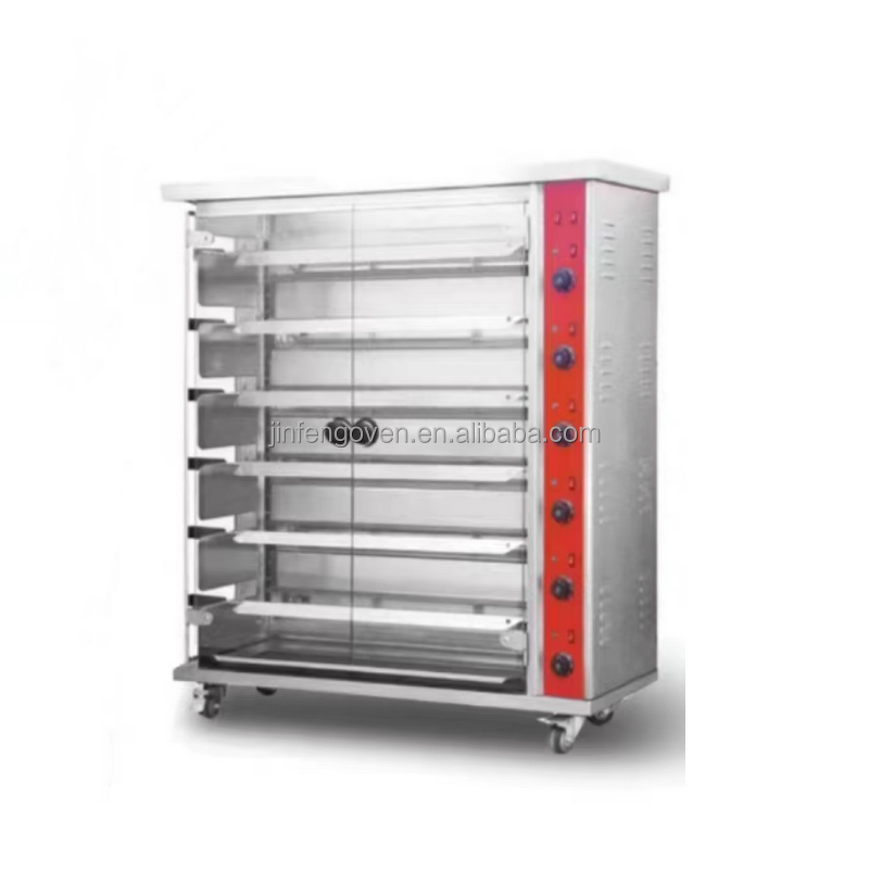 Vertical Rotisserie Oven Manufacturer - All Stainless Steel & Cast Iron 6-Rod