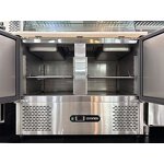 Commercial Freezer Supplier - 4-Door Stainless Steel Upright Double Temperature
