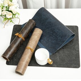 Table Mat Set Manufacturer - Luxury PU Leather Placemats for Restaurant & Hotel