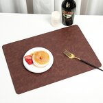 PU Leather Placemats Factory - Popular Waterproof Wipeable Washed Heat Resistant