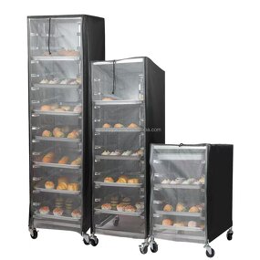 Bakery Trolley Covers Manufacturer - Waterproof Dustproof Black Bun Pan Rack