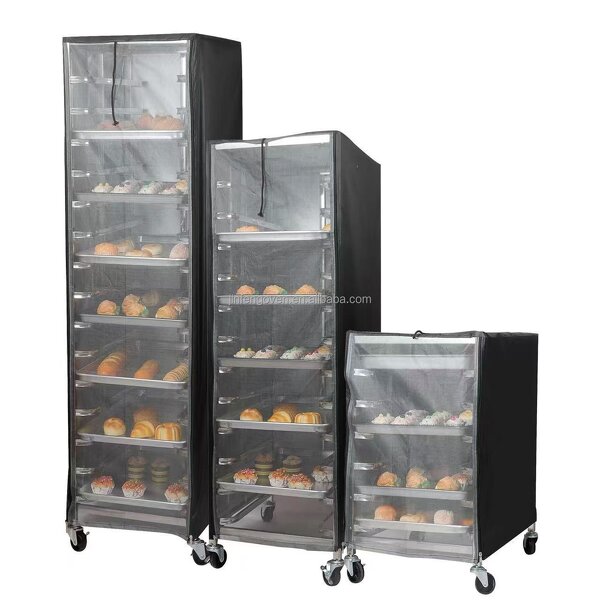 Bakery Trolley Covers Manufacturer - Waterproof Dustproof Black Bun Pan Rack