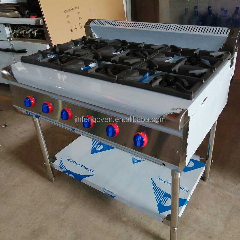 Gas Stove Factory - High Quality 2-8 Burners for Commercial Kitchen and Hotel