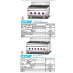 Gas Stove Manufacturer - 4 Burner with Oven Electric LP Gas for Commercial Kitchen