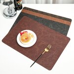 Double Leather Placemat Supplier - Nordic Western High-End for Hotel & Restaurant