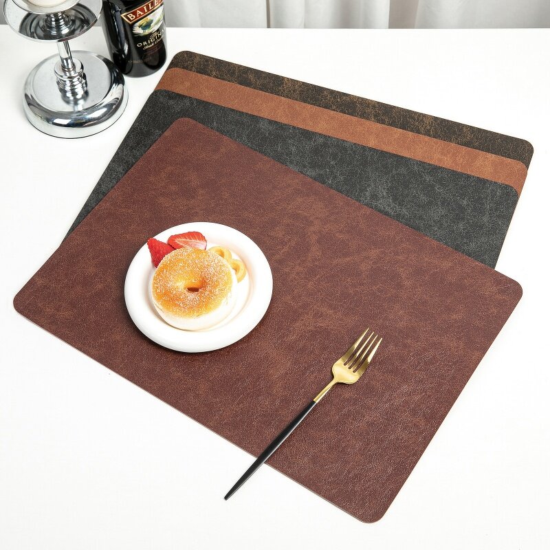 Double Leather Placemat Supplier - Nordic Western High-End for Hotel & Restaurant