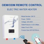 Electric Water Heater Factory - OEM/ODM 7kw-8.5kw Instant Tankless for Household