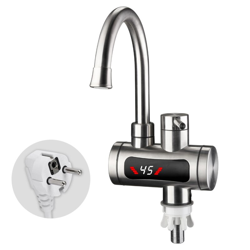 Instant Water Heater Faucet Manufacturer - Bulk 3S Stainless Steel Deck Mounted