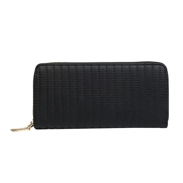 Women's Wallet Factory - OEM Simple Stripe Embroidered Long Wallet