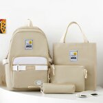 School Backpack Factory - OEM Korean Style Casual 4-Piece Backpack