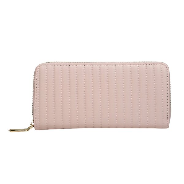 Women's Wallet Factory - OEM PU Simple Stripe Large Capacity Wallet
