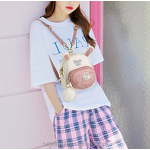 Shoulder Bag Factory - OEM Rabbit Embroidery PU Leather Backpack